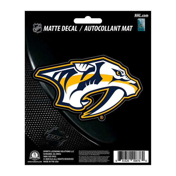 NHL - Nashville Predators Matte Decal