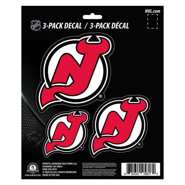 NHL - New Jersey Devils Decal 3-pk