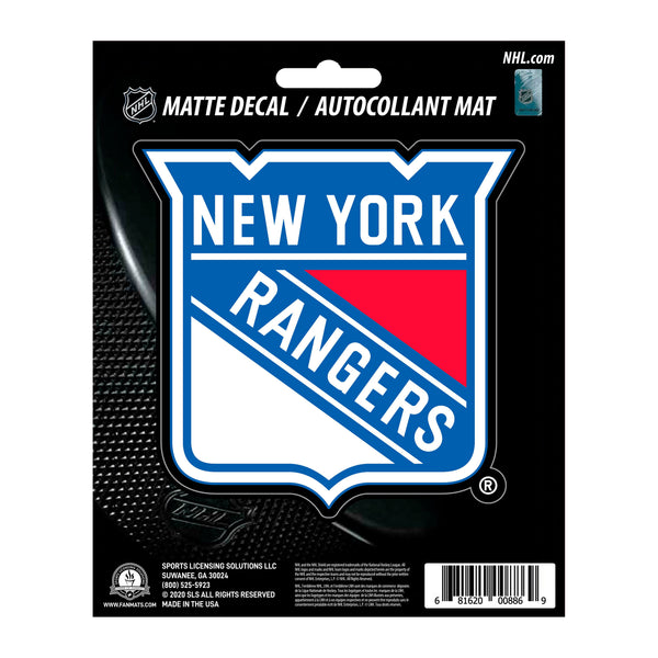 NHL - New York Rangers Matte Decal