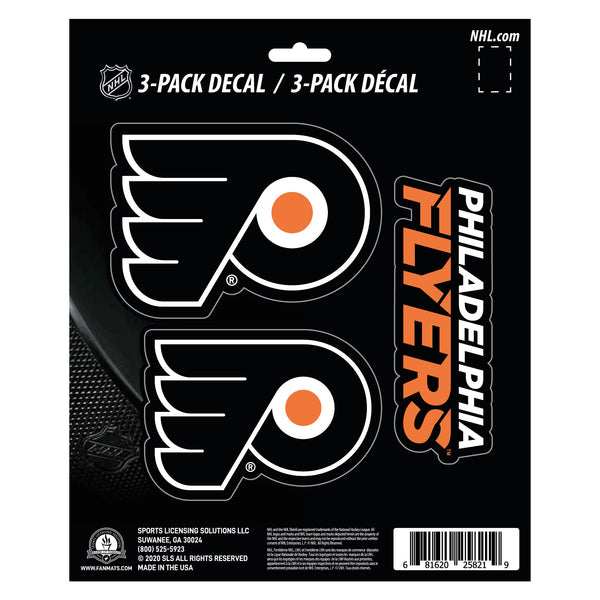 NHL - Philadelphia Flyers Decal 3-pk