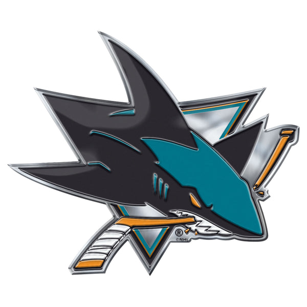NHL - San Jose Sharks Embossed Color Emblem