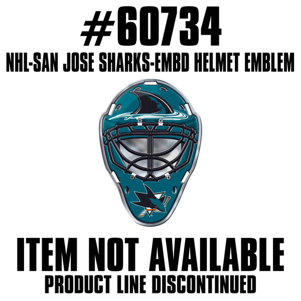 NHL - San Jose Sharks Embossed Helmet Emblem