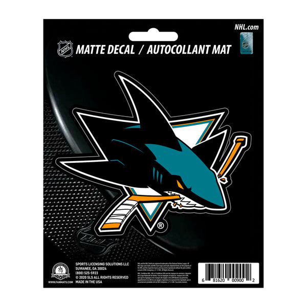 NHL - San Jose Sharks Matte Decal
