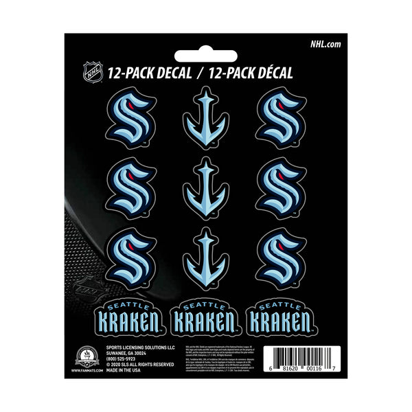NHL - Seattle Kraken Mini Decal 12-pk
