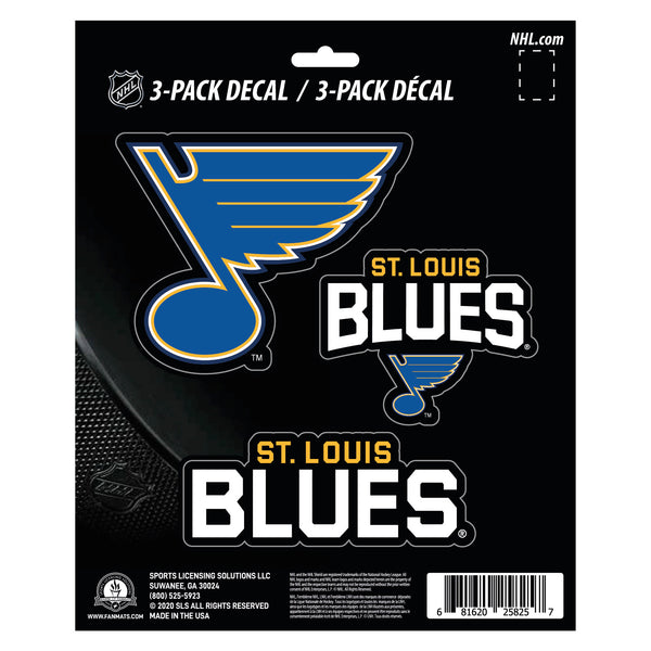NHL - St. Louis Blues Decal 3-pk