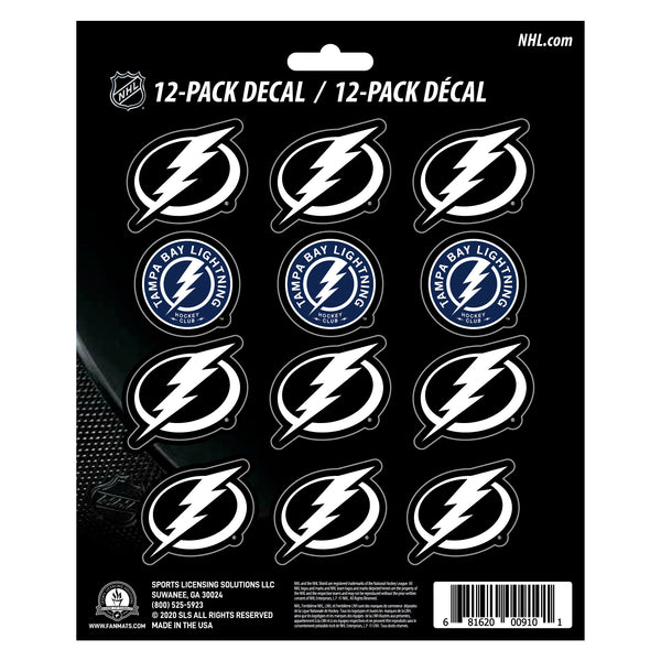 NHL - Tampa Bay Lightning Mini Decal 12-pk