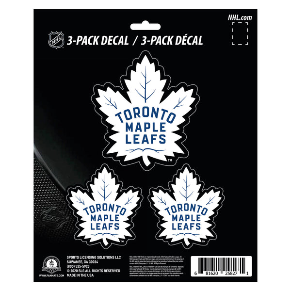 NHL - Toronto Maple Leafs Decal 3-pk