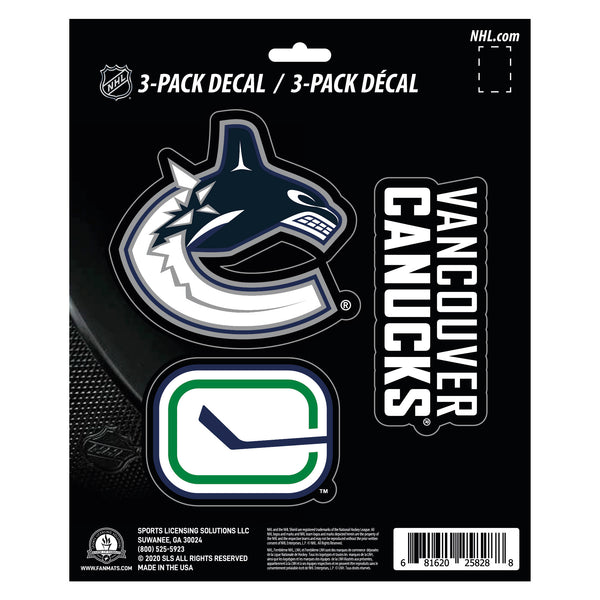NHL - Vancouver Canucks Decal 3-pk