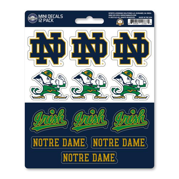 Notre Dame Mini Decal 12-pk