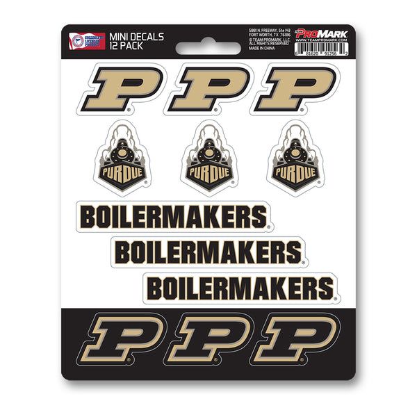 Purdue University Mini Decal 12-pk