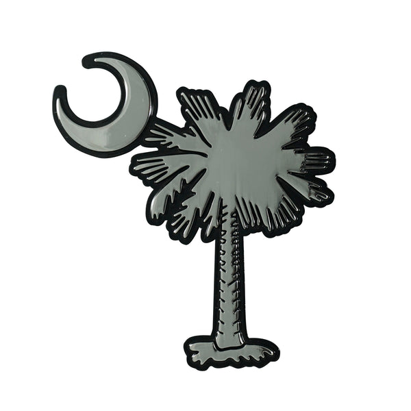 South Carolina State of Chrome Emblem