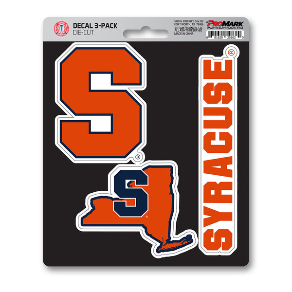 Syracuse University Decal 3-pk