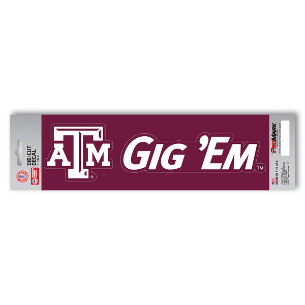 Texas A&M University Team Slogan Decal