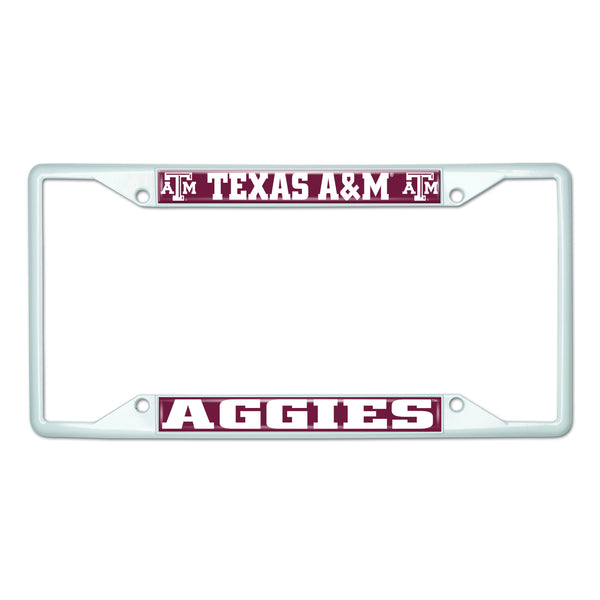 Texas A&M University-White License Plate