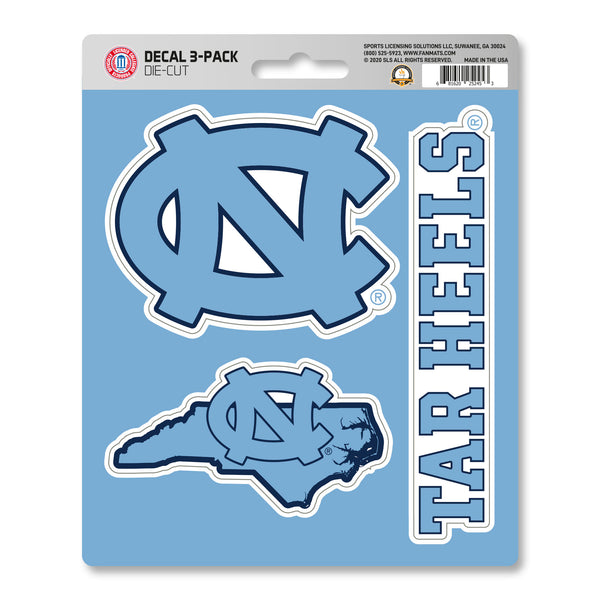 UNC Chapel Hill Decal 3-pk