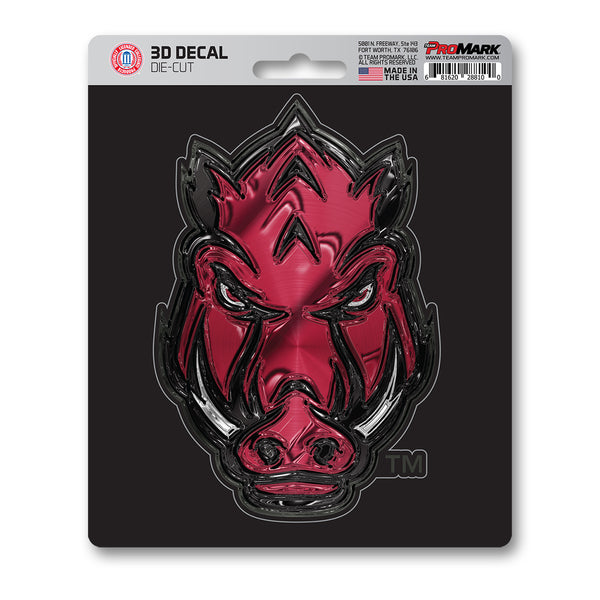 University Of Arkansas 3D Decal