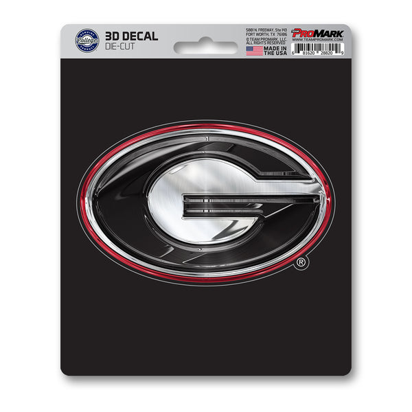 University of Georgia 3D Decal