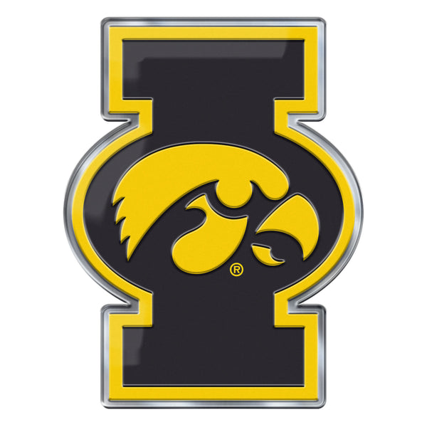 University Of Iowa Embossed Color Emblem2