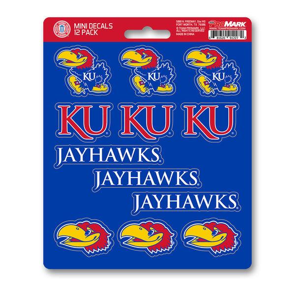 University of Kansas Mini Decal 12-pk