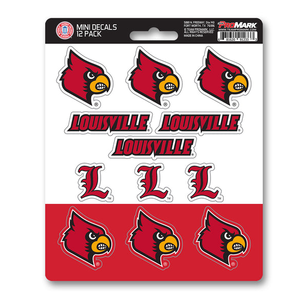 University of Louisville Mini Decal 12-pk