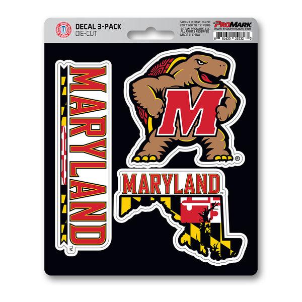 University of Maryland Decal 3-pk
