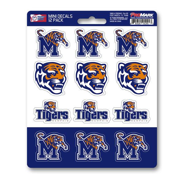 University Of Memphis Mini Decal 12-pk