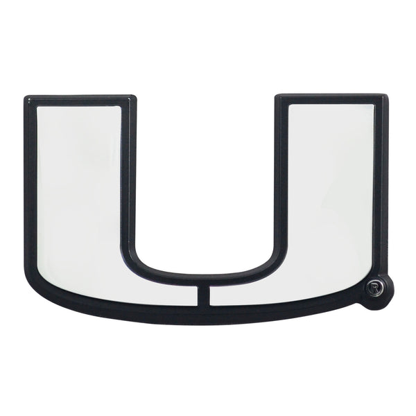 University Of Miami Chrome Emblem