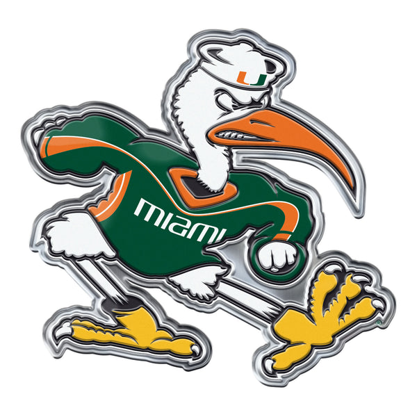University of Miami Embossed Color Emblem2