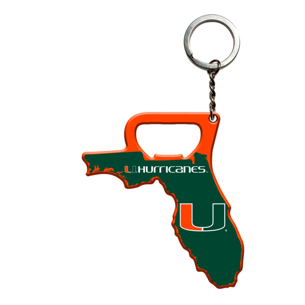 University of Miami Keychain Bottle Opener