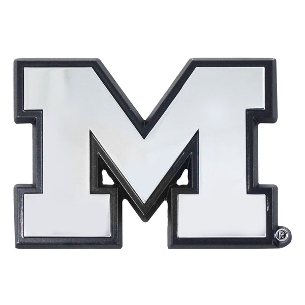 University of Michigan Chrome Emblem