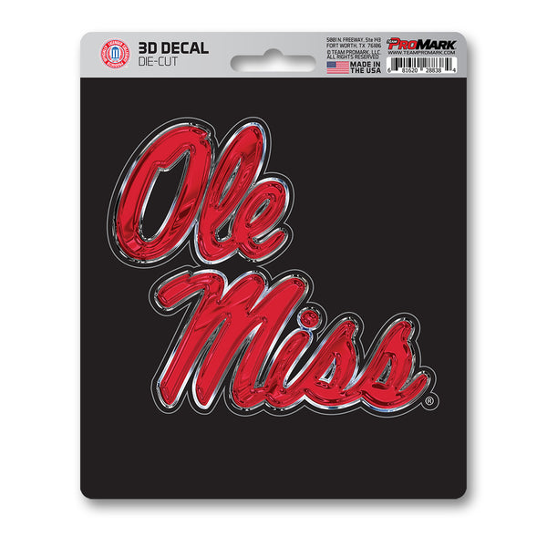 University Of Mississippi - Ol 3D Decal