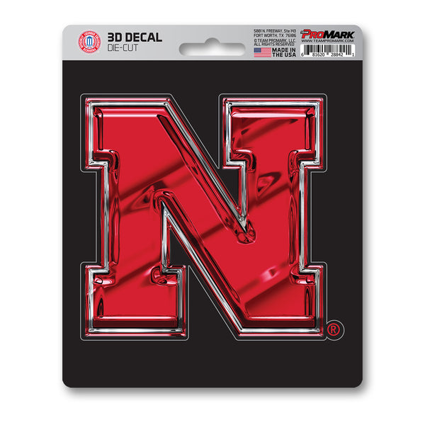 University of Nebraska 3D Decal