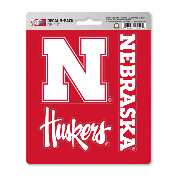 University of Nebraska Decal 3-pk