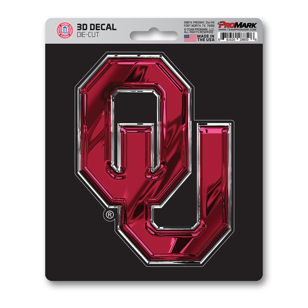 University Of Oklahoma 3D Decal