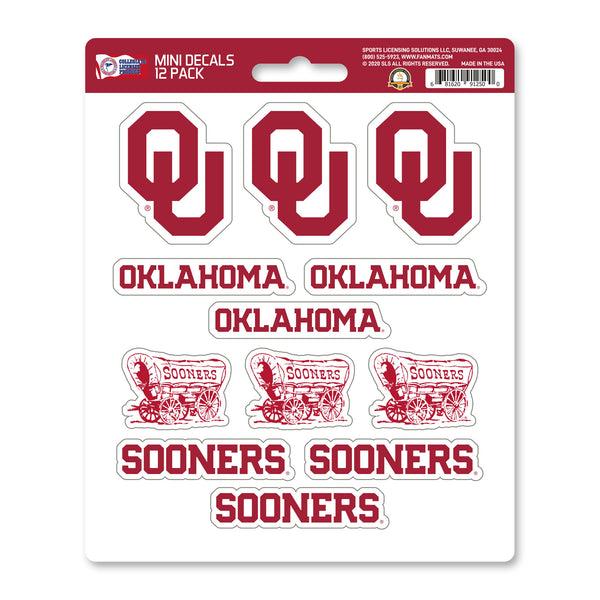 University Of Oklahoma Mini Decal 12-pk