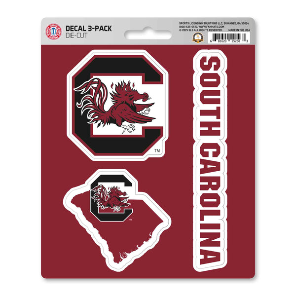 University of South Carolina Decal 3-pk