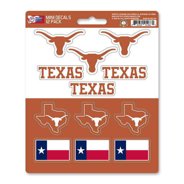 University of Texas Mini Decal 12-pk