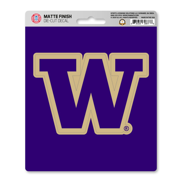 University of Washington Matte Decal