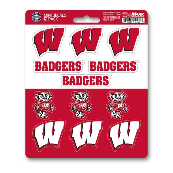 University of Wisconsin Mini Decal 12-pk