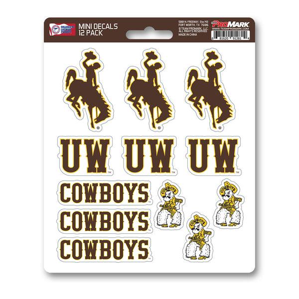 University of Wyoming Mini Decal 12-pk