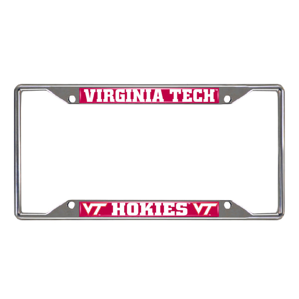 Virginia Tech Chrome License Plate Frame