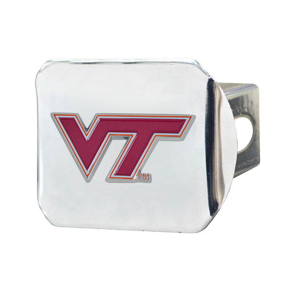 Virginia Tech Color On Chrome Hitch Cover