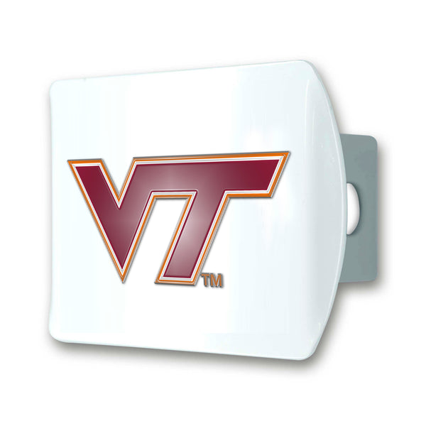 Virginia Tech Color On White Hitch Cover