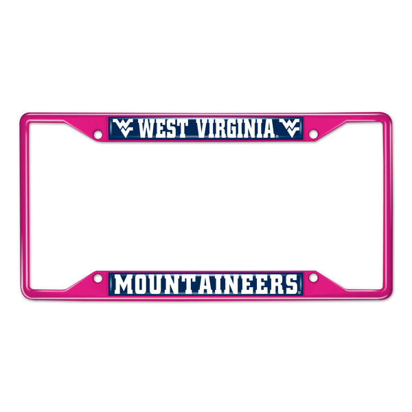 West Virginia-Pink License Plate Frame