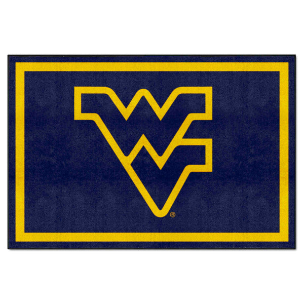 West Virginia University 5x8 Rug