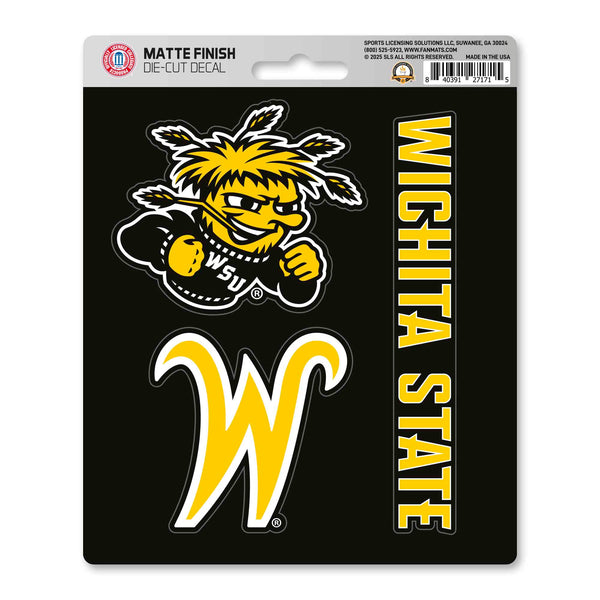 Wichita State University Decal 3-pk