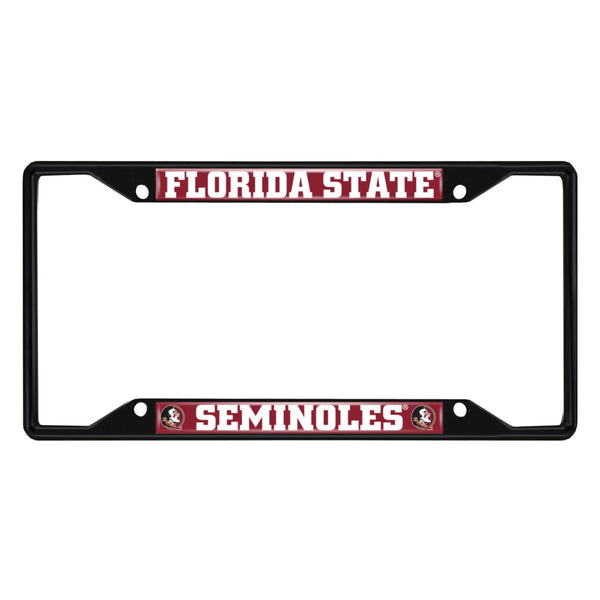 Florida State University Black License Plate Frame