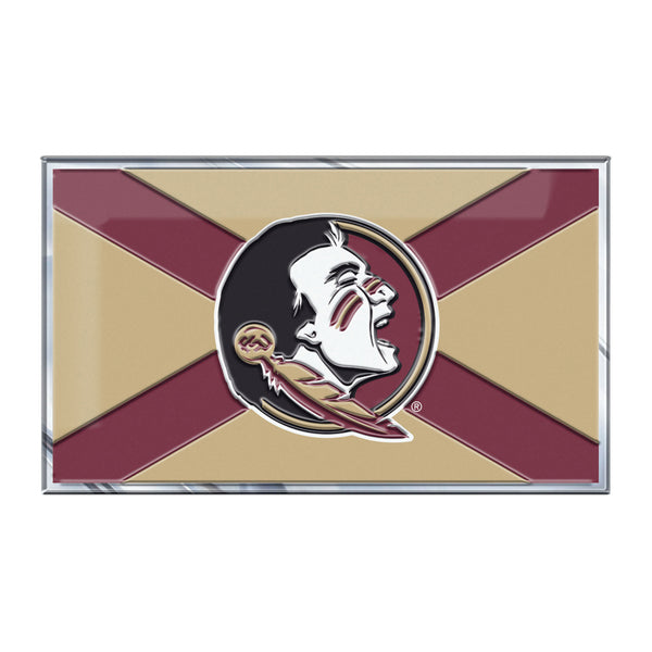Florida State University Embossed State Flag Emblem