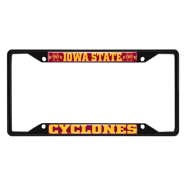 Iowa State University Black License Plate Frame