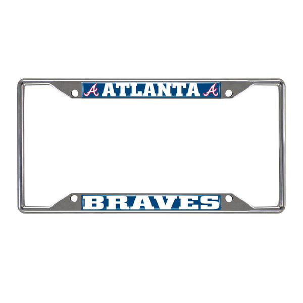 MLB - Atlanta Braves Chrome License Plate Frame